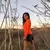 Runyon Women's Neon Orange Long Sleeve Performance Training Shirt