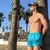 Runyon Unisex 3" Teal Performance Running Short Made In USA