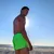 Runyon Unisex 3" Neon Yellow Performance Running Short Made In USA | Runyon Canyon Apparel