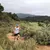 Runyon Electric Blue Logo Hybrid Training Tank for Running, Gym, Workouts American Made In USA White Tank Top Singlet