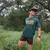 Runyon Mens Made In USA Forest Green Running Shirt