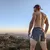 Runyon Mens Made In USA Running Fitness Short Steel Grey