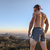 Runyon Mens Made In USA Running Fitness Short Steel Grey