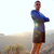 Runyon Men's Star USA Royal Blue Long Sleeve Training Shirt great for Running, Hiking, Outdoor Fitness Made In USA