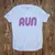 Runyon Women's White RUN Performance Training Shirt Made In USA