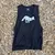 Runyon Unisex Reflective Logo Black Workout Muscle Tank | Made In USA