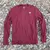 Mens Manzanita Maroon Long Sleeve Technical Trail Performance Running Hiking Shirt Made In USA