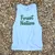 Runyon Women's Unisex Forest Nation White Muscle Tank great for Running, Hiking, Gym, Workout, Outdoors & Fitness -  Made In USA