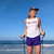 Runyon Women's Unisex White Star USA Muscle Tank great for Running, Hiking, Gym, Workout, Outdoors & Fitness -  Made In USA