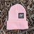 Runyon Cool Pink Reflective Knit Beanie Made In USA | Runyon Canyon Apparel