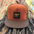Runyon Burnt Woods Gold Reflective Trucker Hat (10th Anniversary Edition) American Made In USA