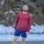 Mens Manzanita Maroon Long Sleeve Technical Trail Performance Running Hiking Shirt Made In USA