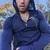 Runyon Mens Navy Blue Zip Hoodie American Made In USA Running Shirt