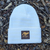 Runyon White Gold Reflective Classic Cuffed Beanie American Made In USA