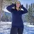 Runyon Unisex Navy Blue CozyTech Zip Hoodie Made In USA | Runyon Canyon Apparel