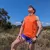 Runyon Men's Neon Safety Fluorescent Orange Sleeveless Muscle Tee Performance Workout Tank Top American Made In USA