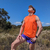 Runyon Men's Neon Safety Fluorescent Orange Sleeveless Muscle Tee Performance Workout Tank Top American Made In USA