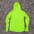 Runyon Women's Unisex Neon Lime Green High Visibility Sun Hoodie Shirt Long Sleeve Thumbholes Sun Protection Quick Dry American Made In USA