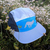 Runyon Turquoise Safety Blue Hi-Vis Reflective Camp Hat Trail Running Hiking Cap American Made In USA