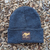 Runyon American Made In USA Charcoal Classic Cuffed Performance Beanie Gold Reflective