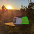 Runyon Black Neon Reflective Camp Hat American Made In USA Trail Running Hiking Workout Performance Cap