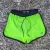 Runyon Women's Fluorescent Safety Neon Yellow Green Running Short - Retro Ranger 4" Inch Workout Short American Made In USA