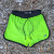 Runyon Women's Fluorescent Safety Neon Yellow Green Running Short - Retro Ranger 4" Inch Workout Short American Made In USA