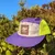 Runyon Purple Neon Reflective Camp Hat American Made In USA Trail Running Hiking Workout Performance Cap