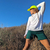 Runyon Women's Unisex White Sun Hoodie Shirt Long Sleeve Thumbholes Sun Protection Quick Dry American Made In USA