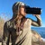 Runyon Women's Unisex Coyote Tan Sun Hoodie Shirt Long Sleeve Thumbholes Sun Protection Quick Dry American Made In USA