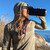 Runyon Women's Unisex Coyote Tan Sun Hoodie Shirt Long Sleeve Thumbholes Sun Protection Quick Dry American Made In USA