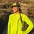 Runyon Women's Unisex Neon Lime Green High Visibility Sun Hoodie Shirt Long Sleeve Thumbholes Sun Protection Quick Dry American Made In USA