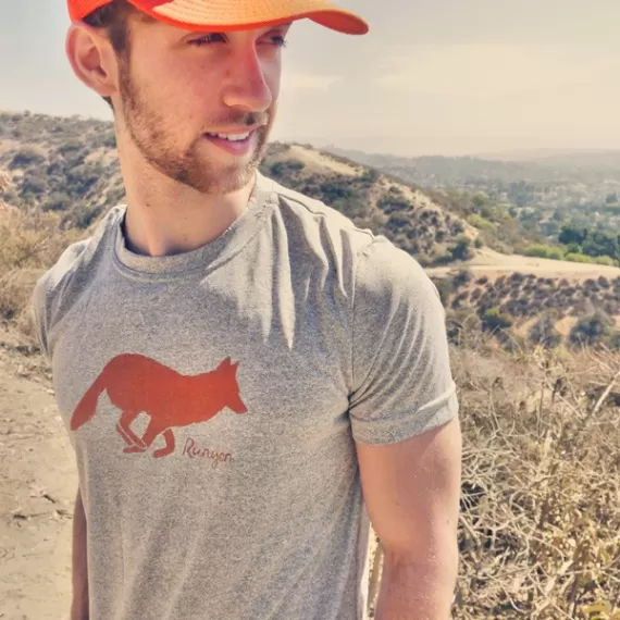 Runyon Canyon Apparel Men's Signature Hunter Orange Performance Running Shirt