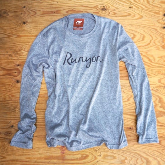 Runyon Canyon Apparel Mens Signature Logo Long Performance Fitness Shirt Made In USA