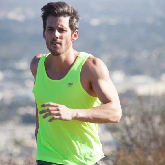 Runyon Canyon Apparel Mens Neon Yellow Ultra Tank Made In The USA
