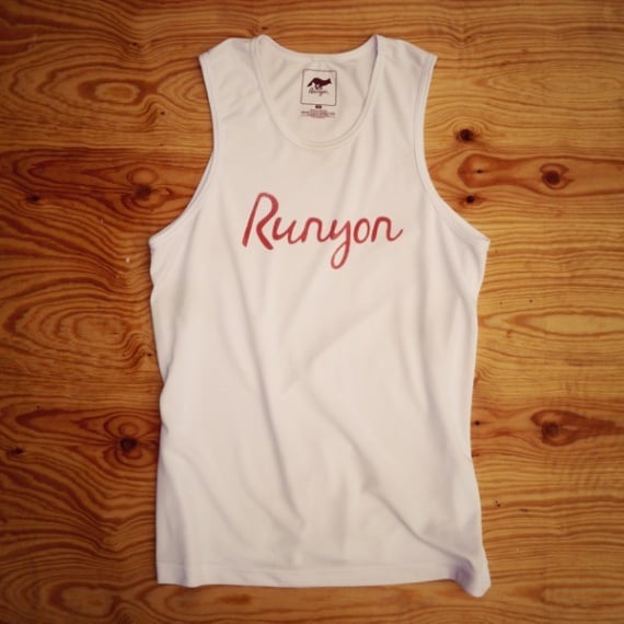 Runyon Canyon Apparel Men's Signature Logo White Performance Tank