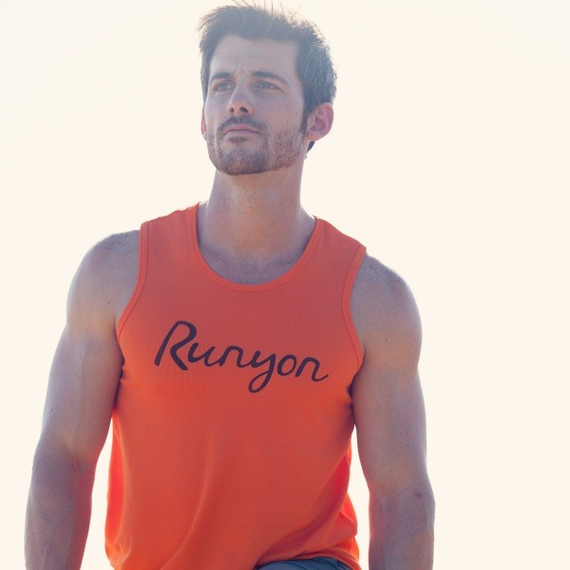 Runyon Canyon Apparel Orange Performance Running Singlet Made In USA