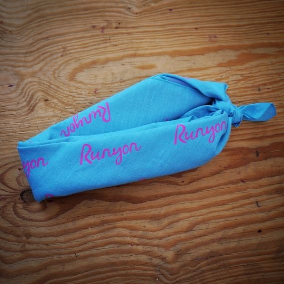 Runyon Canyon Apparel Signature Totally Hot Pink Turquoise Bandana Made In USA