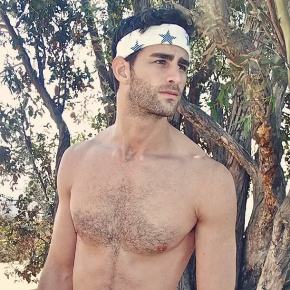 Runyon Canyon Apparel Blue Striped Star Bandana Made In The USA