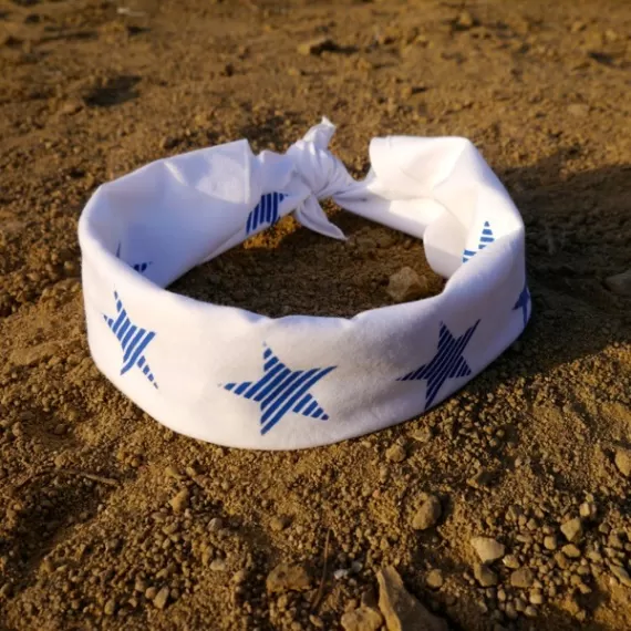 Runyon Canyon Apparel Blue Striped Star Bandana Made In The USA