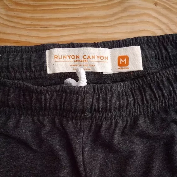 Runyon Canyon Apparel Womens Carbon Graphite Heather Workout Fitness Shorts Made In USA