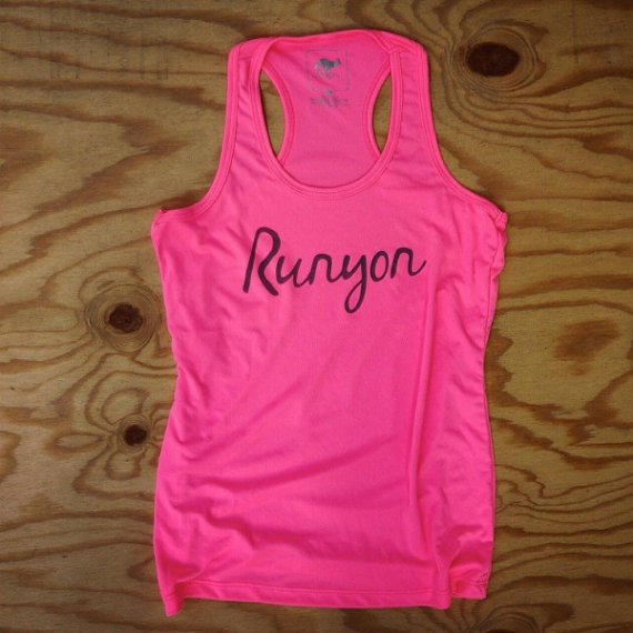 Runyon Canyon Apparel Women's Hot Pink Script Yoga Tank