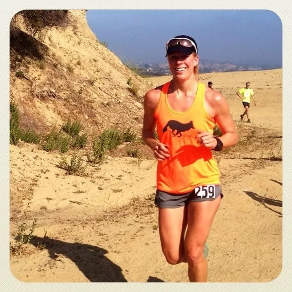 Runyon Canyon Apparel Womens Signature Neon Orange Yoga Tank Made In USA