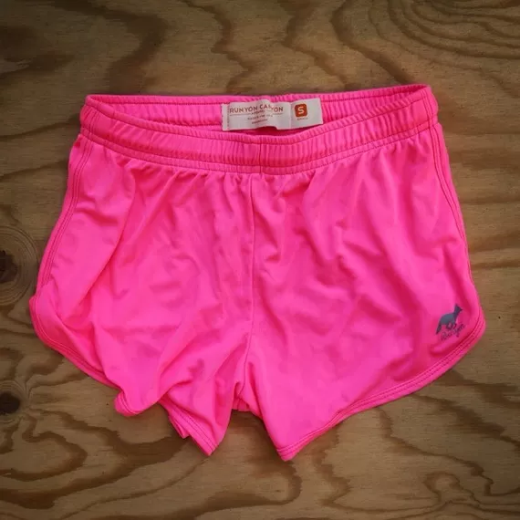 Runyon Canyon Apparel Womens Totally Hot Pink Basic Training Running Shorts - Made In USA