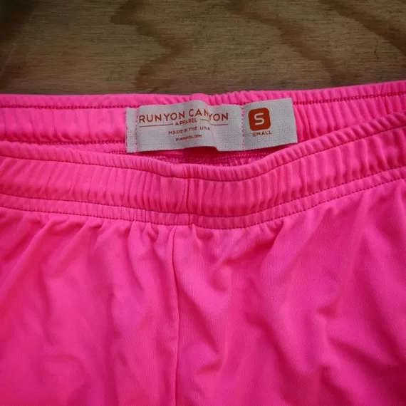 Runyon Canyon Apparel Womens Totally Hot Pink Basic Training Running Shorts - Made In USA