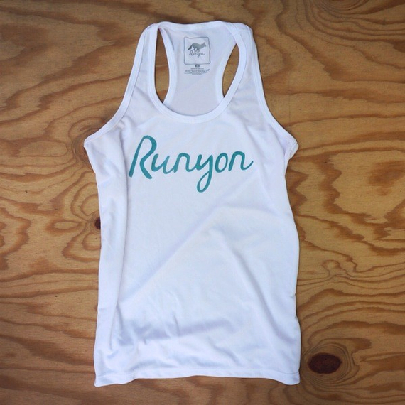 Runyon Canyon Apparel Women's Teal Script Yoga Tank