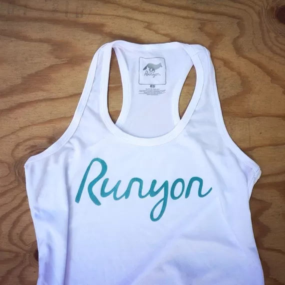 Runyon Canyon Apparel Women's Teal Script Yoga Tank