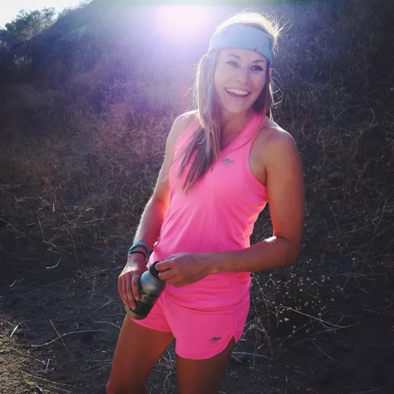 Runyon Canyon Apparel Womens Totally Hot Pink Basic Training Running Shorts - Made In USA