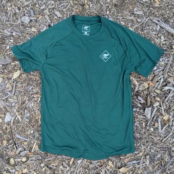 Runyon Canyon Apparel Men's Forest Green Workout Performance Shirt Made In USA