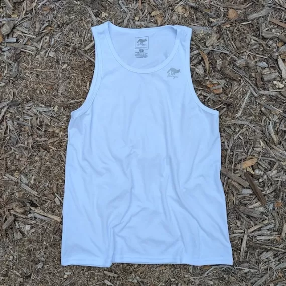 Runyon Canyon Apparel Mens White Performance Tank (Made In USA)